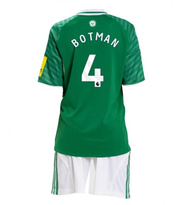 Newcastle United Sven Botman #4 Udebanesæt Børn 2025-26 Kort ærmer (+ korte bukser)